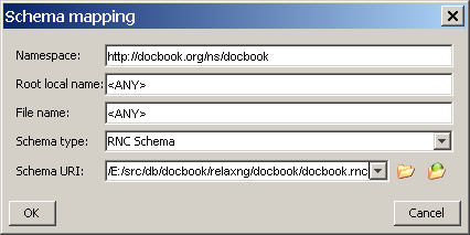 Adding new schema association in oXygen