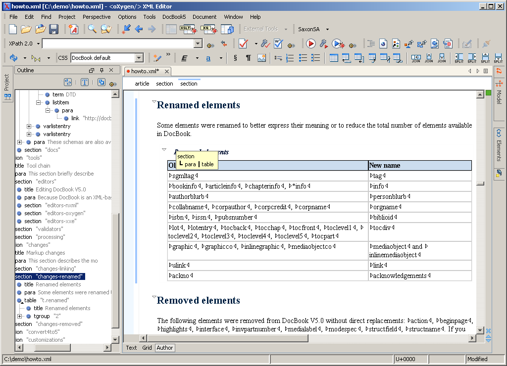 docbook editor windows